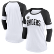 Raiders Nike Women's Slub Raglan Long Sleeve T-Shirt