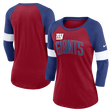 Giants Nike Women's Slub Raglan Long Sleeve T-Shirt