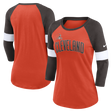 Browns Nike Women's Slub Raglan Long Sleeve T-Shirt