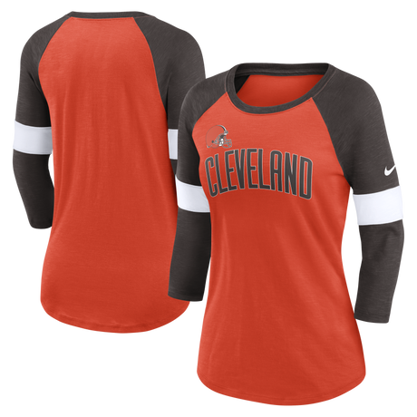 Browns Nike Women's Slub Raglan Long Sleeve T-Shirt