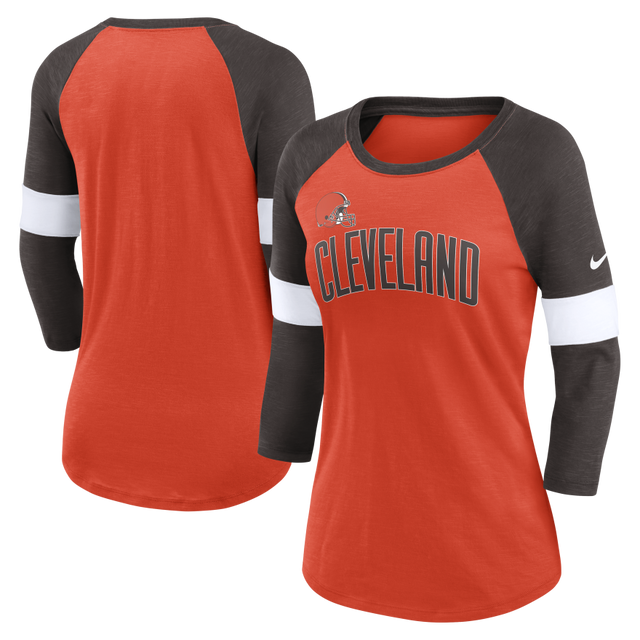 Browns Nike Women's Slub Raglan Long Sleeve T-Shirt