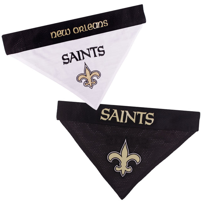 Saints Pets First Reversible Dog Bandana