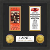 Saints Super Bowl Championship Ticket Collection