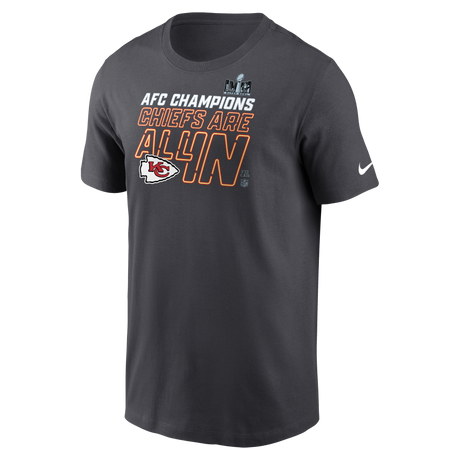 Kansas City Chiefs 2024 Conference Champs Trophy T-Shirt