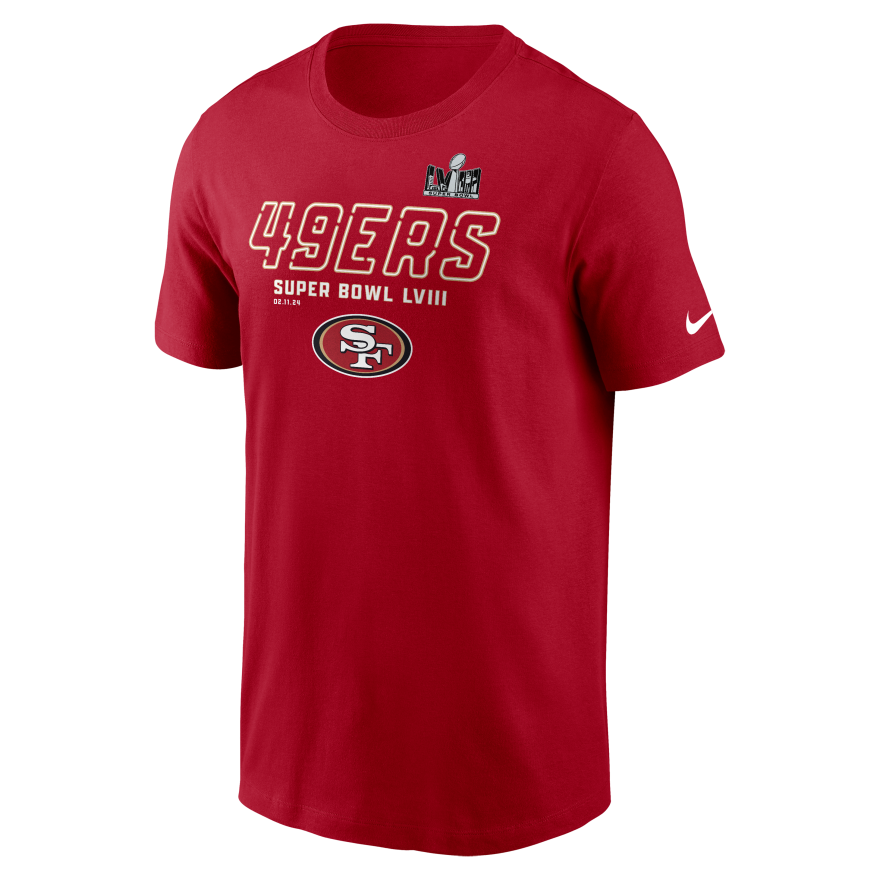 49ers NFC 2024 Super Bowl LVIII (58) Bound Iconic T-Shirt