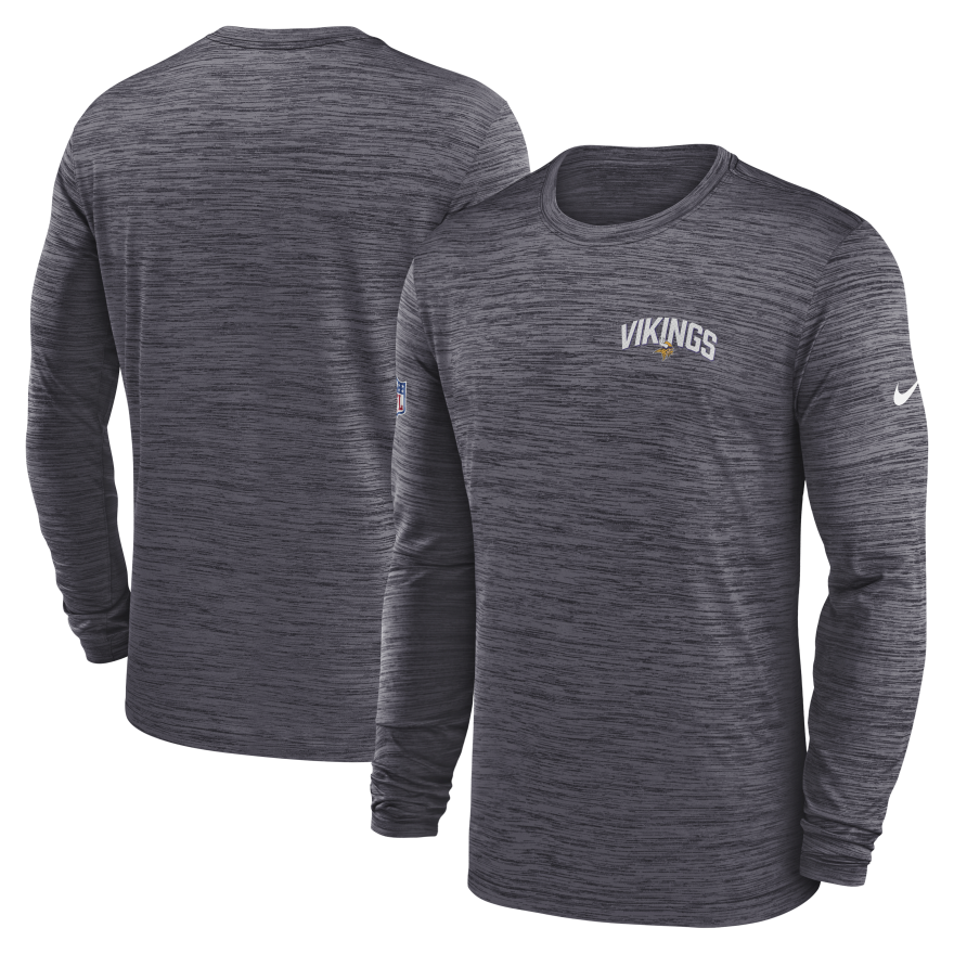 Vikings Nike 2022 Velocity Performance Long Sleeve T-Shirt