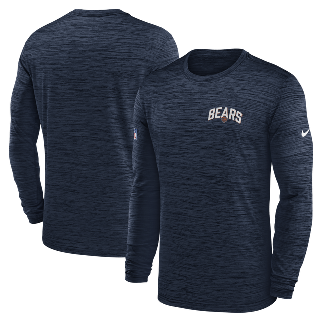 Bears Nike 2022 Velocity Performance Long Sleeve T-Shirt