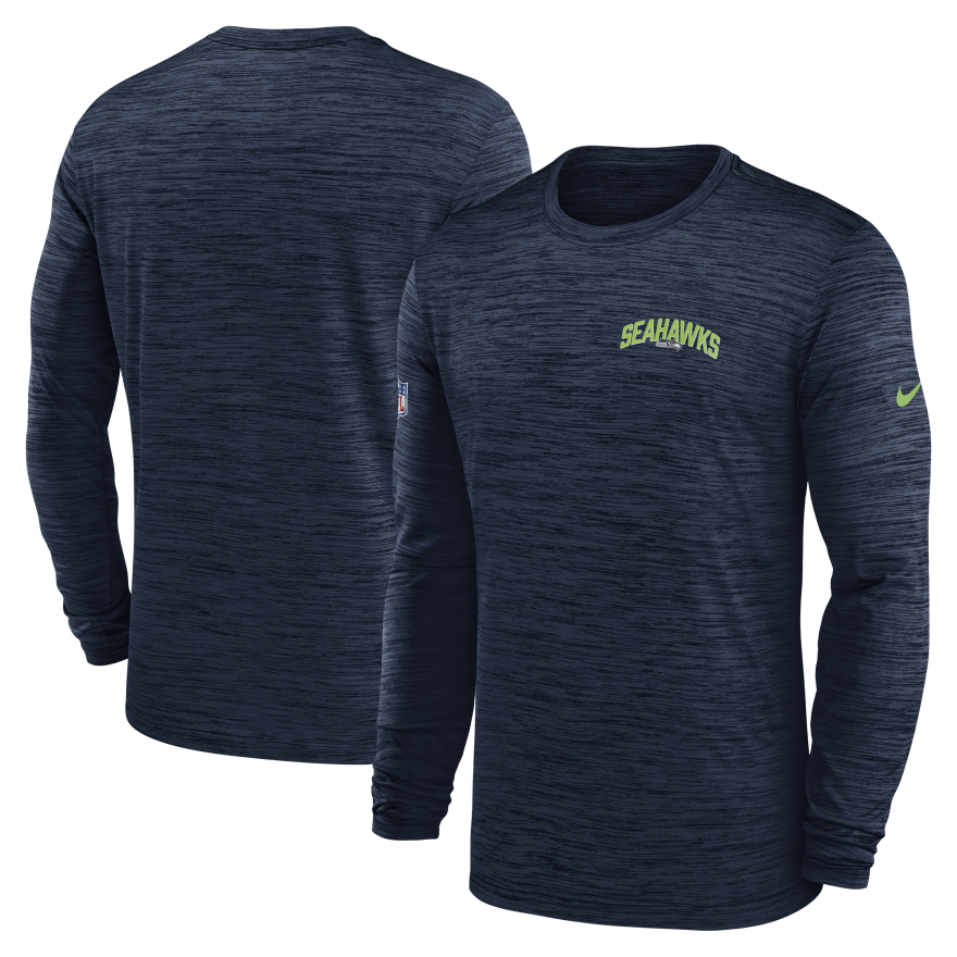 Seahawks Nike 2022 Velocity Performance Long Sleeve T-Shirt