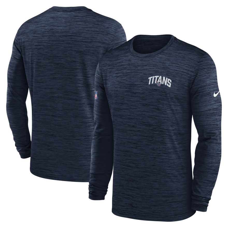 Titans Nike 2022 Velocity Performance Long Sleeve T-Shirt