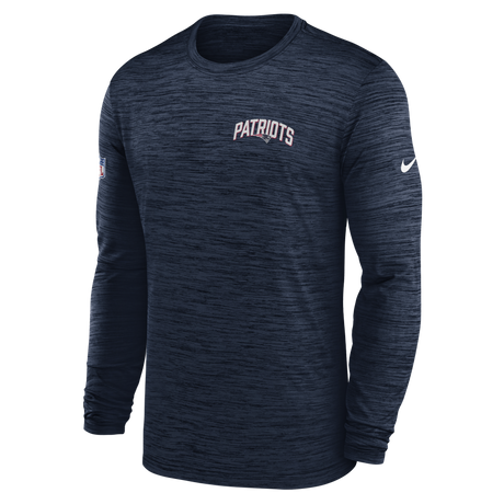 Patriots Nike 2022 Velocity Performance Long Sleeve T-Shirt