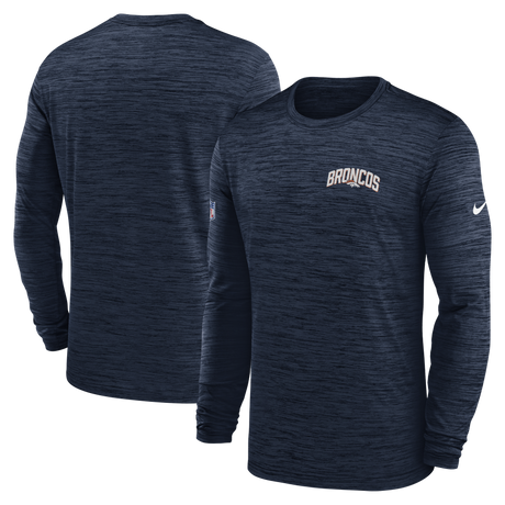 Broncos Nike 2022 Velocity Performance Long Sleeve T-Shirt