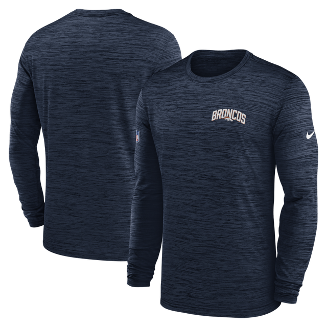 Broncos Nike 2022 Velocity Performance Long Sleeve T-Shirt