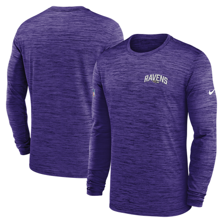 Ravens Nike 2022 Velocity Performance Long Sleeve T-Shirt