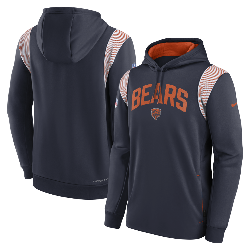 Bears Sideline Nike Thermaflex PO Fleece Hoodie