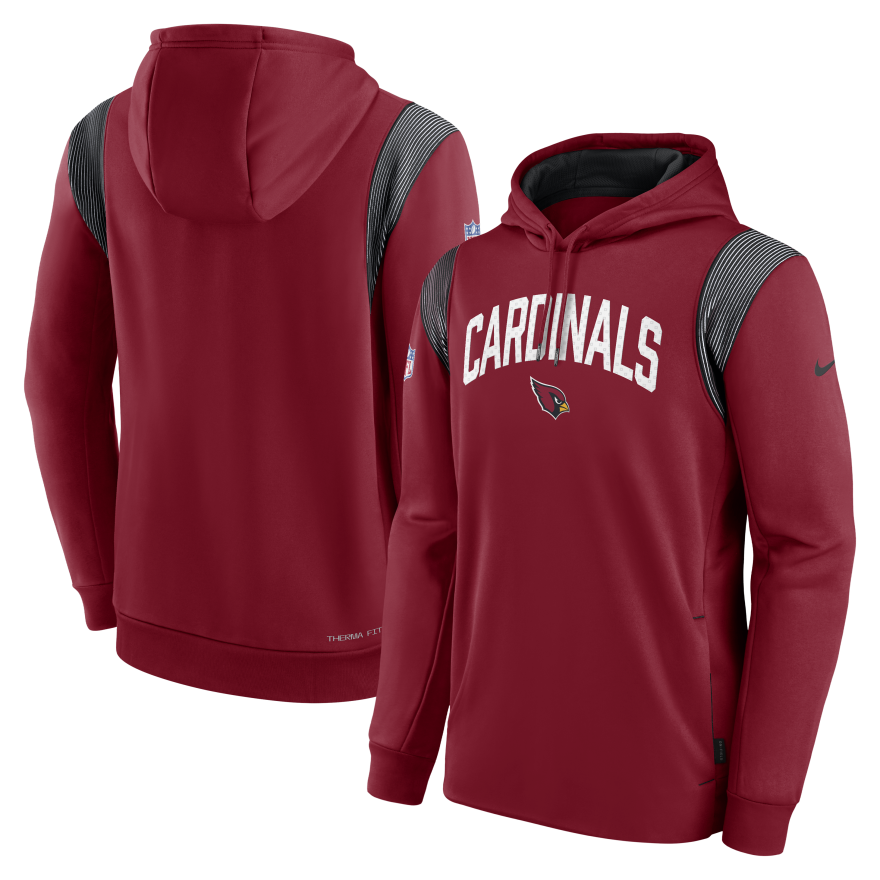 Cardinals Sideline Nike Thermaflex PO Fleece Hoodie