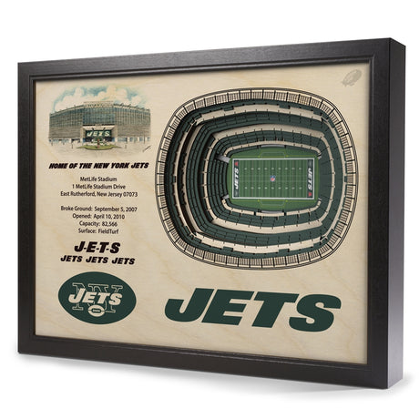 Jets StadiumView Wall Art 3-D Replica Stadium