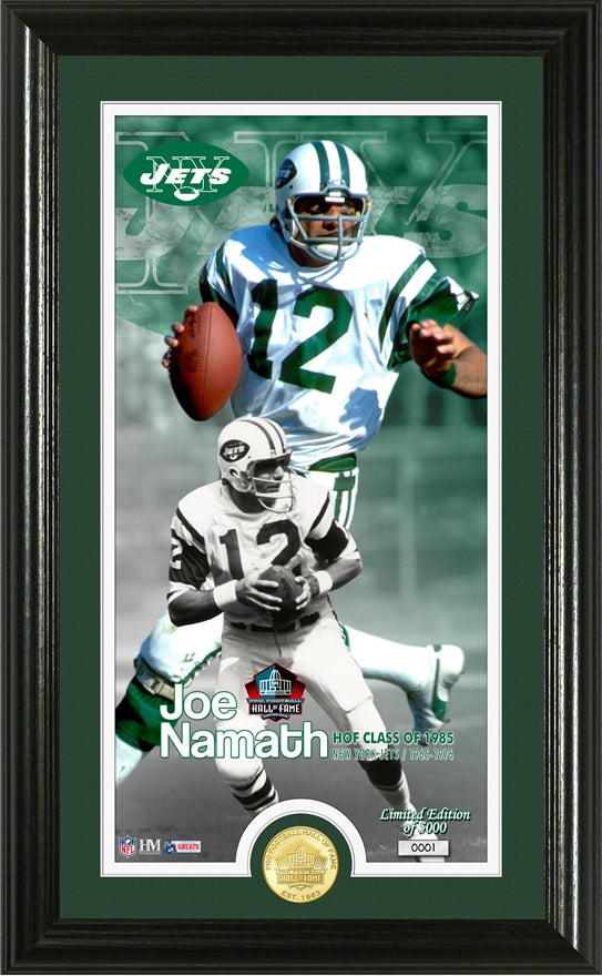 Joe Namath 1985 NFL Hall of Fame Supreme Bronze Coin Photo Mint – Pro ...