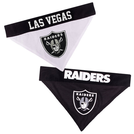 Raiders Pets First Reversible Dog Bandana