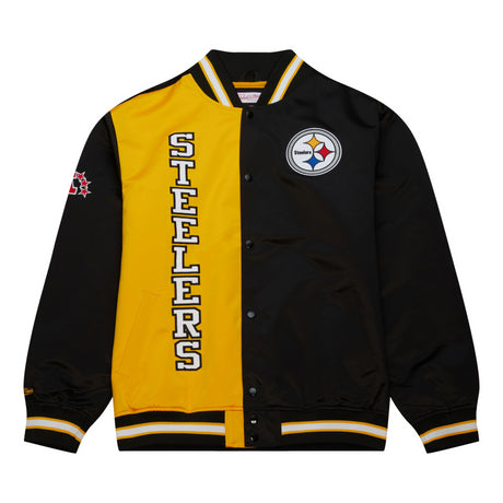 Steelers Mitchell and Ness Lightweight Satin Jacket