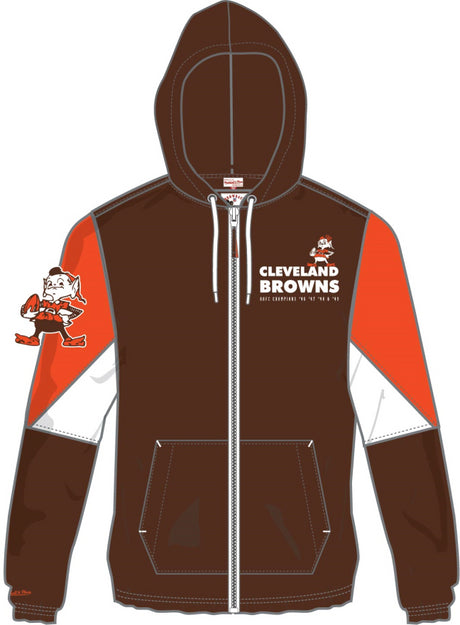 Browns Throw It Back Full Zip Windbreaker