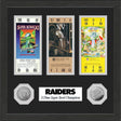 Raiders Framed Superbowl Ticket Collection