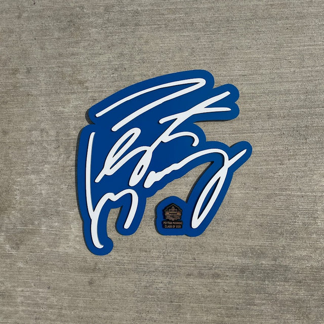 Peyton Manning Colts 3D Signature Color Wall Sign