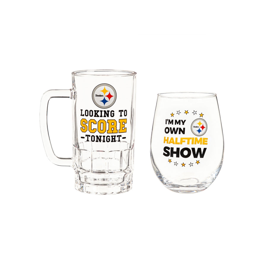Steelers Wine And Spirits Boxed Gift Set Pro Football Hall Of Fame steelers-wine-and-spirits-boxed-gift-set-pro-football-hall-of-fame