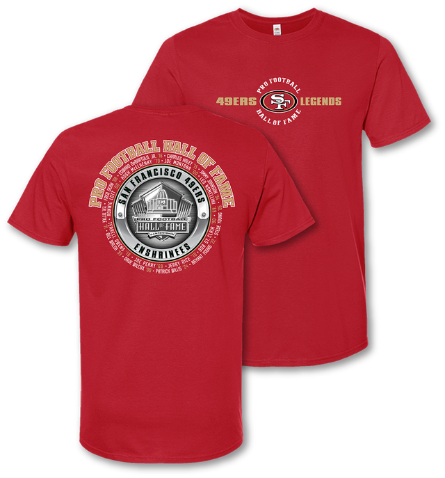 49ers Hall of Fame Legends T-Shirt 2024