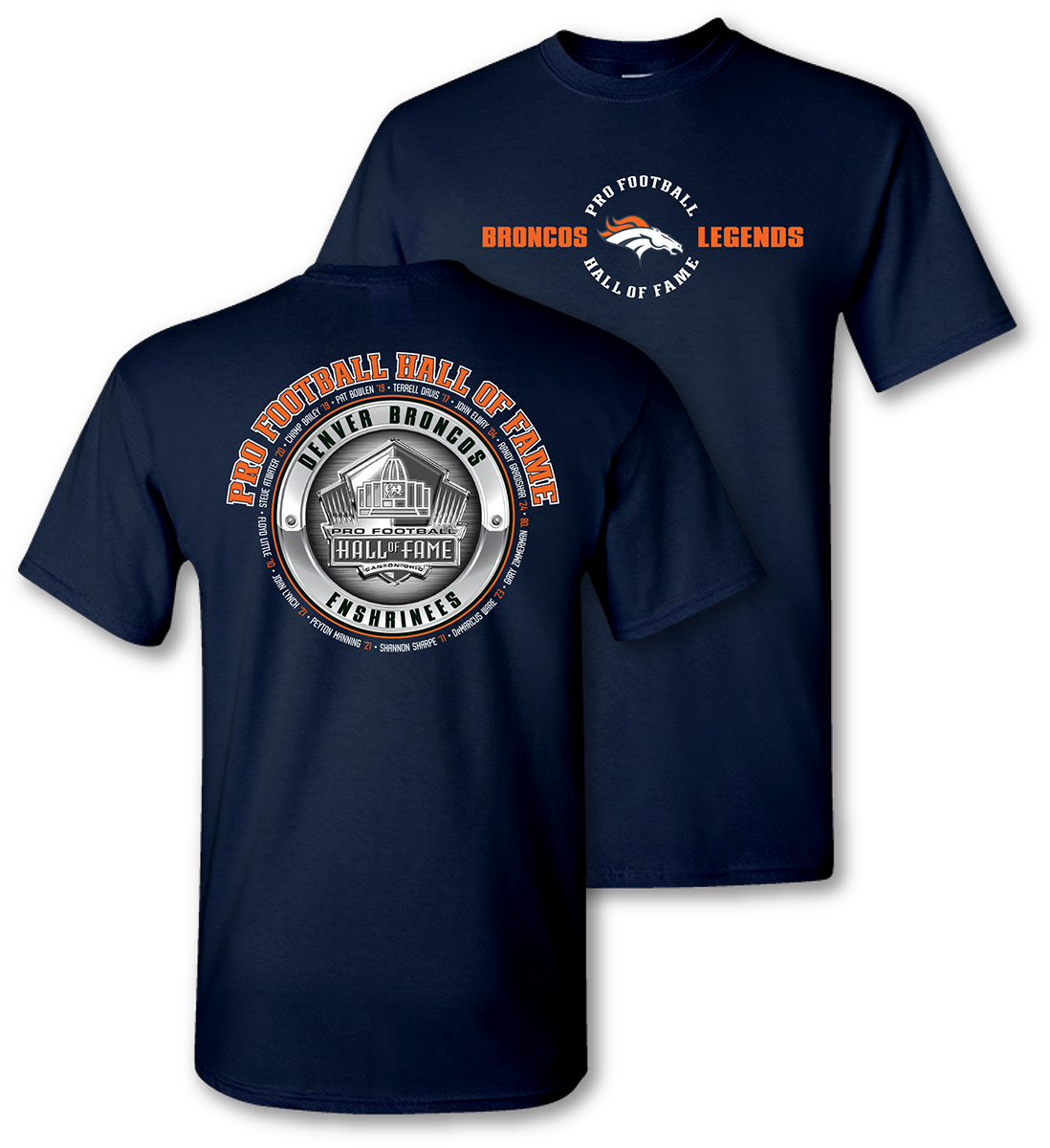 Broncos Hall of Fame Legends T-Shirt 2024