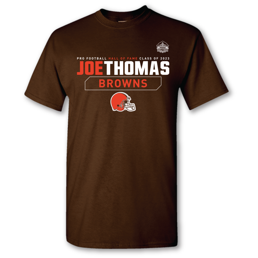 Browns Joe Thomas Class of 2023 Stat T-Shirt – Pro Football Hall of Fame