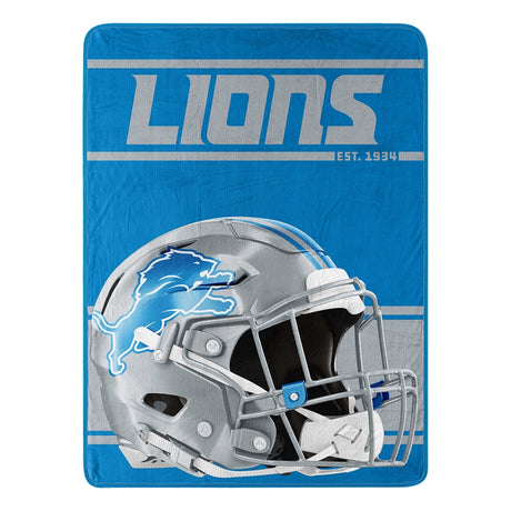 Lions The Northwest Company 46" x 60" 40-Yard Dash Micro Raschel Blanket