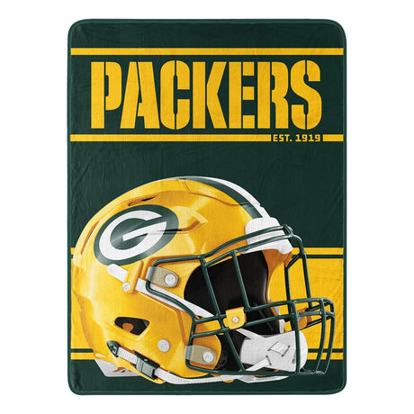 Packers The Northwest Company 46" x 60" 40-Yard Dash Micro Raschel Blanket