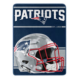 Patriots The Northwest Company 46" x 60" 40-Yard Dash Micro Raschel Blanket