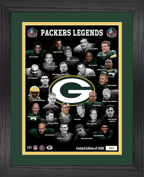 Packers Hall of Fame Inductees Legacy Frame
