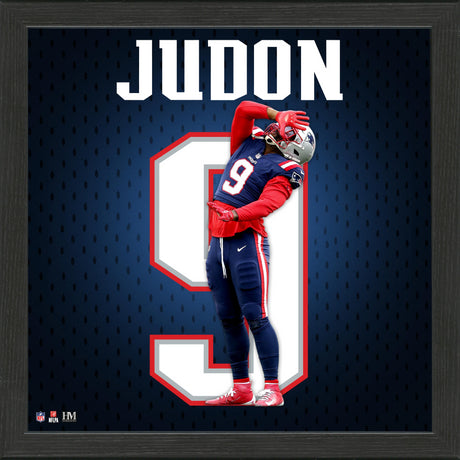 New England Patriots Matthew Judon NFL Impact Jersey Frame