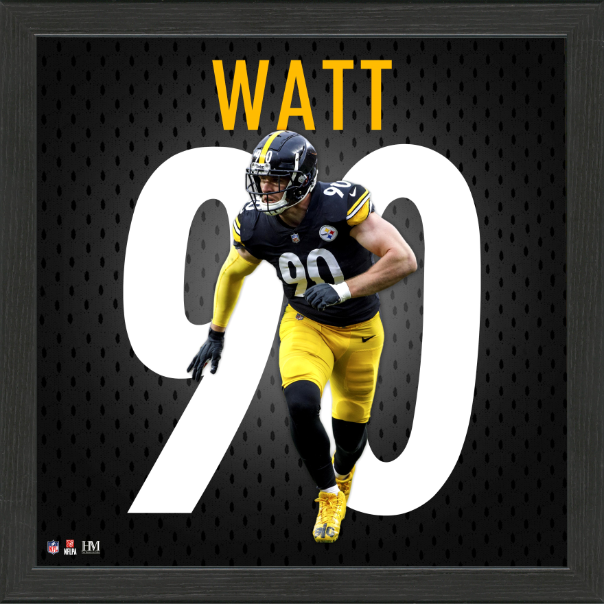 Pittsburgh Steelers TJ Watt NFL Impact Jersey Frame – Pro Football