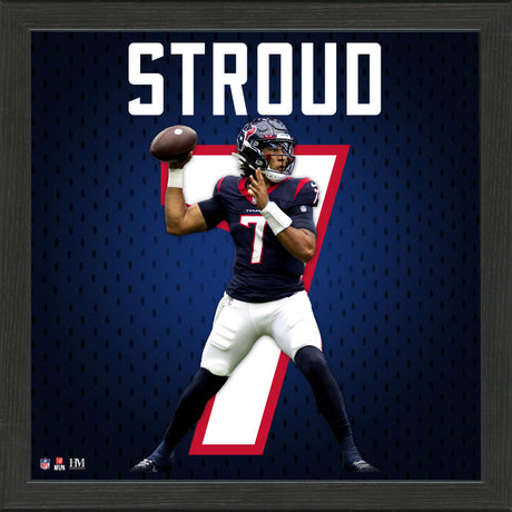 Houston Texans CJ Stroud NFL Impact Jersey Frame