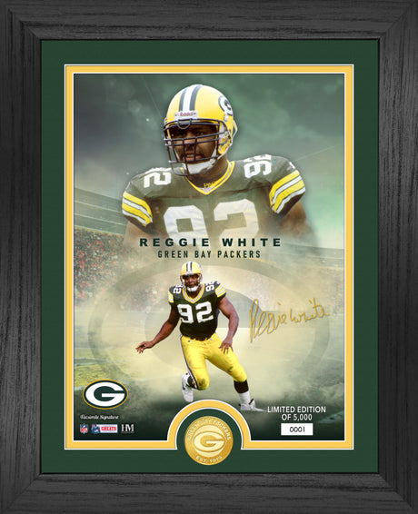 Green Bay Packers Reggie White NFL Legends Bronze Coin Photo Mint