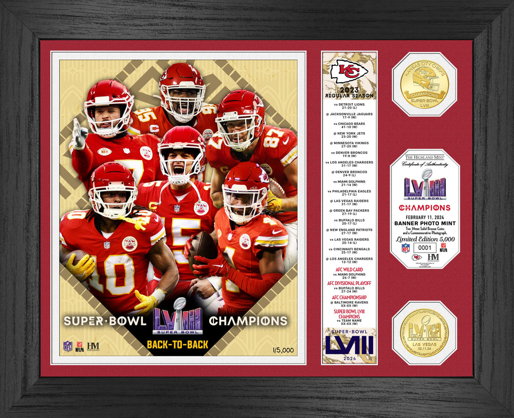 Kansas City Chiefs Super Bowl LVIII (58) Champions Bronze Coin Photo M …