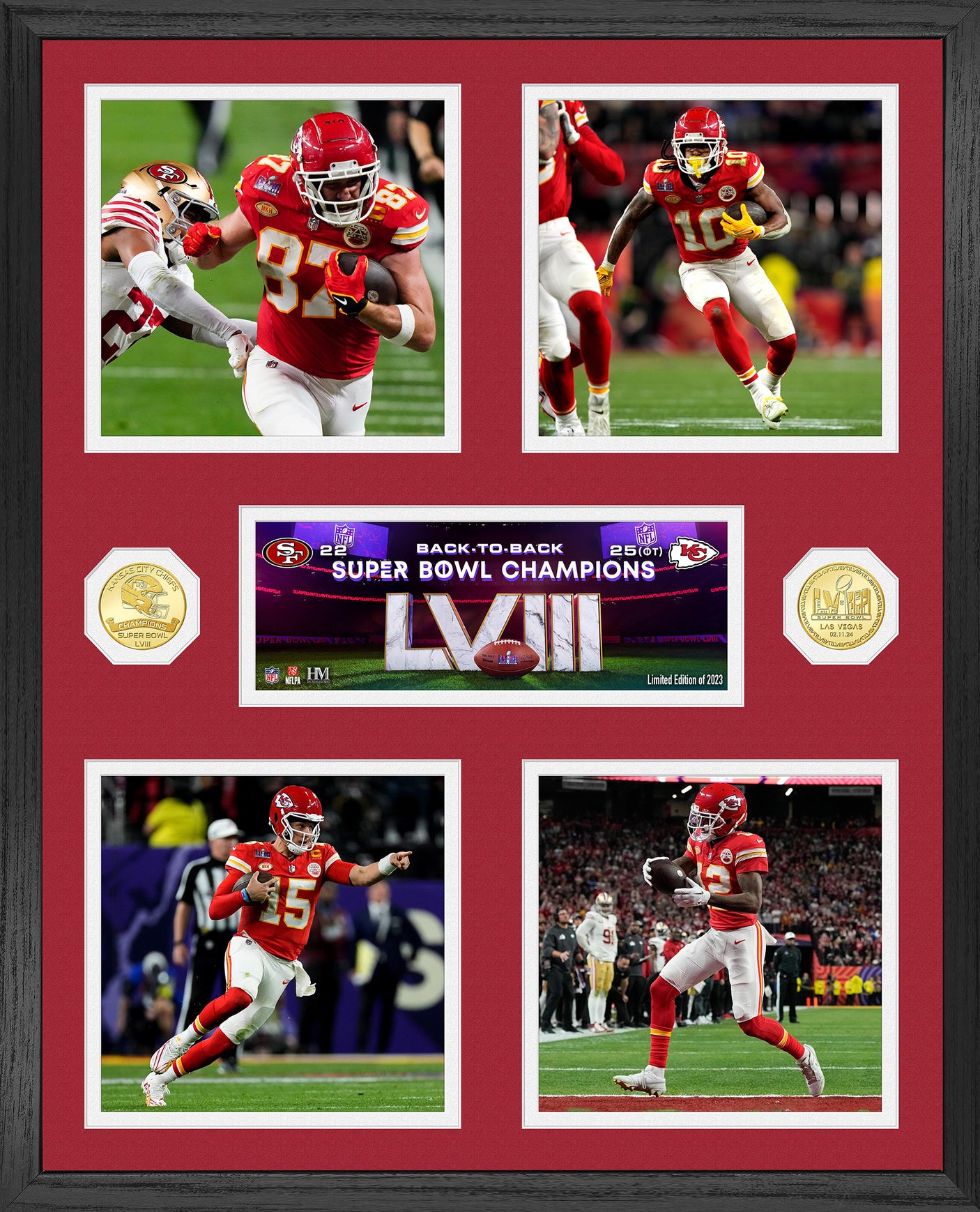 Kansas City Chiefs Super Bowl LVIII (58) Champions Memorable Moments Bronze Coin Photo Mint