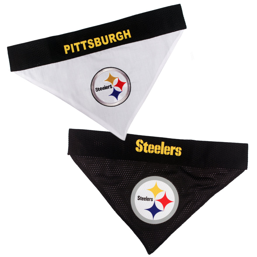 Steelers Pets First Reversible Dog Bandana