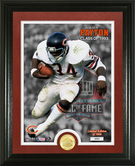 Walter Payton 1993 Hall of Fame Bronze Coin Photo Mint