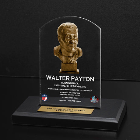 Walter Payton 1993 NFL Hall of Fame Acrylic Bust Desk Top