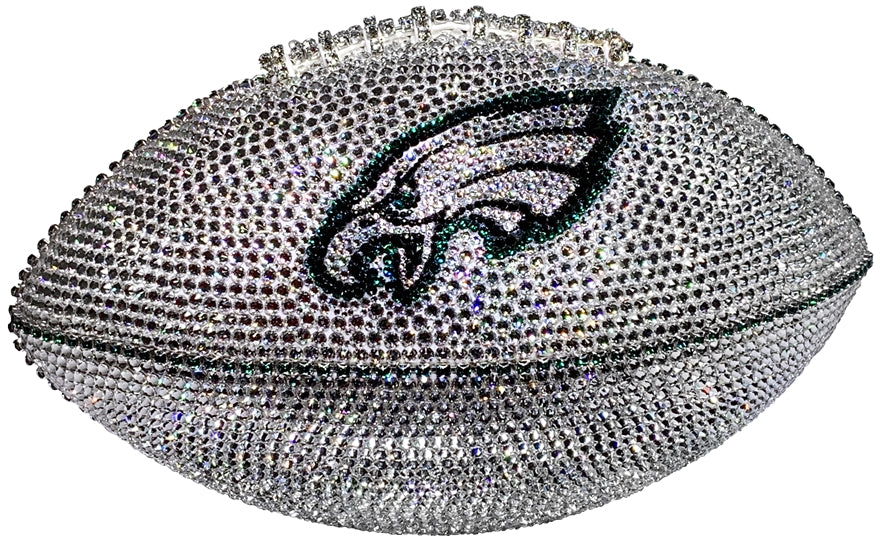 Eagles Swarovski Crystal Full Size Football