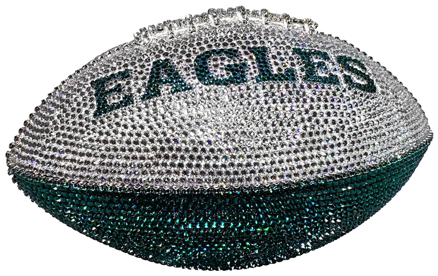 Eagles Swarovski Crystal Full Size Football