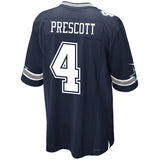 Cowboys Dak Prescott Adult Nike NFL Game Jersey