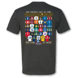 Hall Of Fame Quarterback Legends T-Shirt - Charcoal