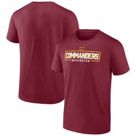 Washington Commanders Fanatics Cotton Box Logo T-Shirt