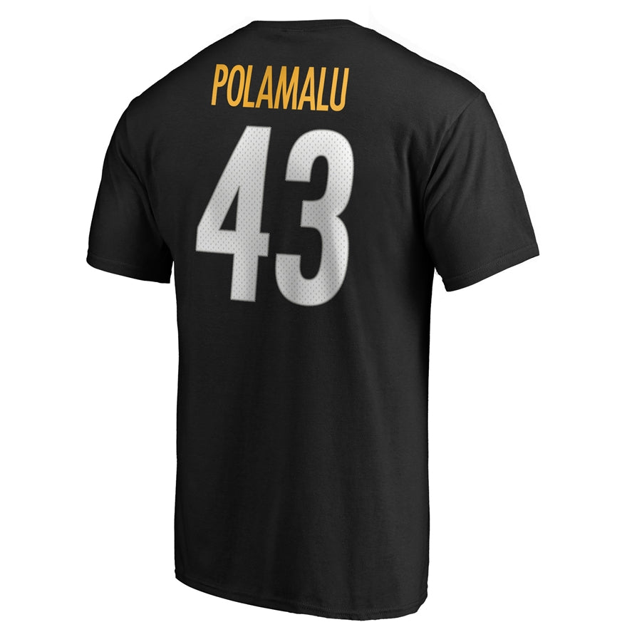 Troy Polamalu Steelers Class of 2020 Hall of Fame Name and Number Tee