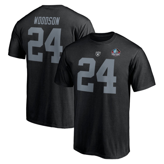 Charles Woodson Raiders Class of 2021 Hall of Fame Name and Number Tee